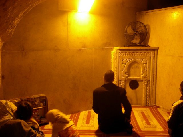 Praying towards Mecca